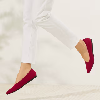 Pointed-Toe Ballet Flats (Aria 5?)