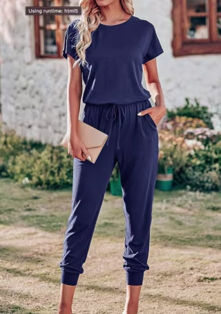Drawstring Jumpsuit