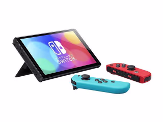 Nintendo Switch - OLED Model with Neon Red & Neon Blue Joy-Con