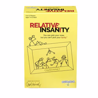 Relative Insanity -- Hilarious Party Game -- From Comedian Jeff Foxworthy -- Ages 14+ -- 4+ Players