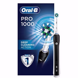 Oral-B Pro 1000 CrossAction Electric Toothbrush, Black