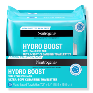 NeutrogenaHydro Boost Cleansing Towelettes Twin Pack