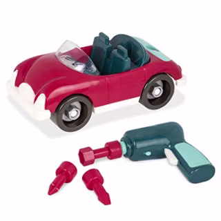 Battat - Take-Apart Roadster - Colorful Take-Apart Toy Car with Working Toy Drill for Kids Aged 3 and Up (22pc)
