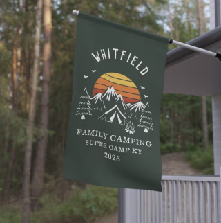 Custom Family Vacation House Flag