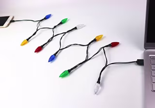 YAGE Tale LED Christmas Lights Charging Cable,USB and Bulb Charger,50inch 10led Multicolor Available with Phone 5,5s,6,6plus,6s,6s Plus,7,7plus,8,8plus,X,XR,XS,XS Max,11Pro Max etc(1pcs)
