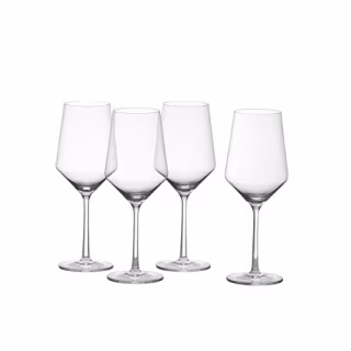 Zwiesel Glas Pure Tritan Crystal Stemware Collection Glassware, 4 Count (Pack of 1), Cabernet/All Purpose, Red or White Wine Glass