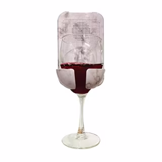 Gabba Goods Premium Bluetooth 5.0 Wireless Portable Shower/Bath Water Resistant Wine Glass Holder