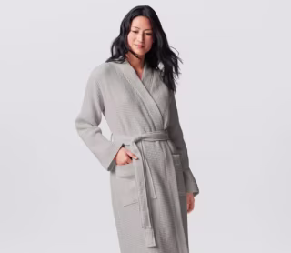 Unisex Organic Waffle Robe