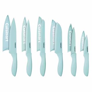Cuisinart C55-12PCER1 Advantage Color Collection 12-Piece Knife Set with Blade Guards, Multicolored