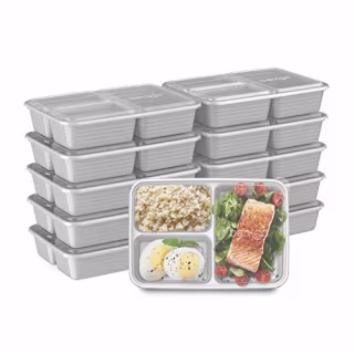 Bentgo Prep 3-Compartment Meal-Prep Containers