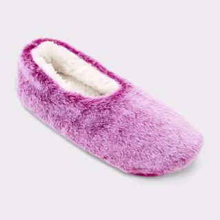 Faux Fur Cozy Pull-On Slipper Socks