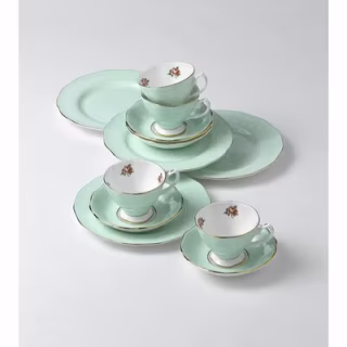 Royal Albert Polka Rose Formal Bone China Teacup & Saucer