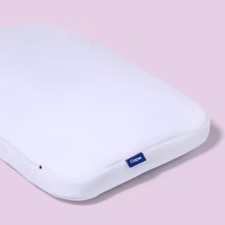 Casper Sleep Low Profile Foam Pillow for Sleeping, Standard, White