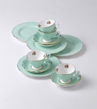 Royal Albert Polka Rose Formal Bone China Teacup & Saucer