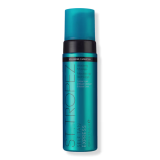 St. Tropez Self Tan Express Advanced Bronzing Mousse, Lightweight Self Tanner for a Trusted Natural Glow, 100% Clean, Vegan Friendly Sunless Tanner, Natural Looking Self Tanning Mousse, 6.7 Fl Oz