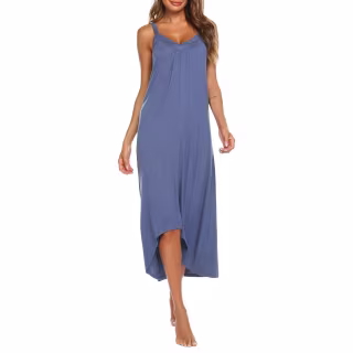 Sleeveless Long Nightgown