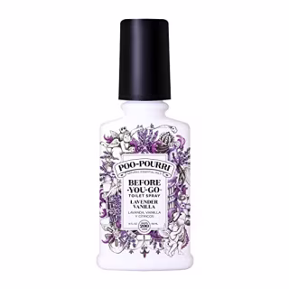 Poo-Pourri Lavender Vanilla Scent Before-You-Go Toilet Spray 4 oz Bottle, 4 Fl Oz, 4 Fl Oz