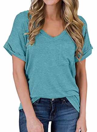 Miholl Short Sleeve V-Neck T-Shirt