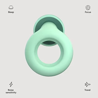 Loop Quiet Ear Plugs for Noise Reduction - Super Soft, Reusable Hearing Protection in Flexible Silicone for Sleep, Noise Sensitivity & Flights - 8 Ear Tips in XS/S/M/L - 27dB Noise Cancelling - Mint