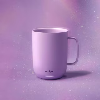 Ember Temperature Control Smart Mug, 10 Ounce, 1-hr Battery Life, White - App Controlled Heated Coffee Mug