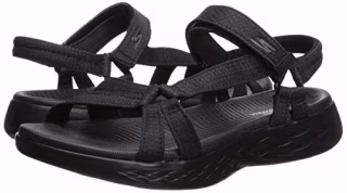 Skechers Women's ON-The-GO 600-BRILLIANCY Sport Sandal, Black, 8 W US