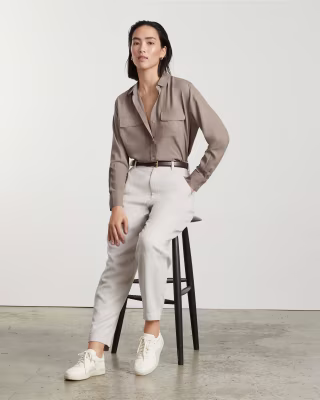Washable Silk Relaxed Shirt