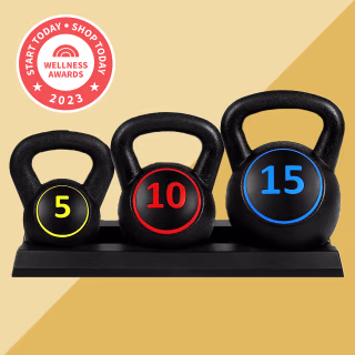Best Choice Products 3-Piece Kettlebell Set