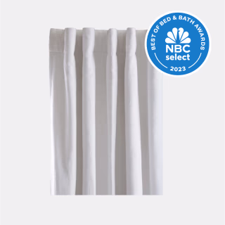 Best overall blackout curtains: Quince Cotton Slub Blackout Curtain