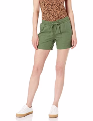 Women's 5" Inseam Drawstring Linen Blend Short