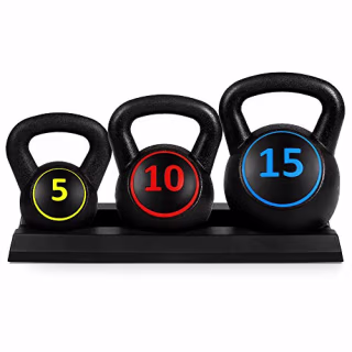 Best Choice Products 3-Piece Kettlebell Set