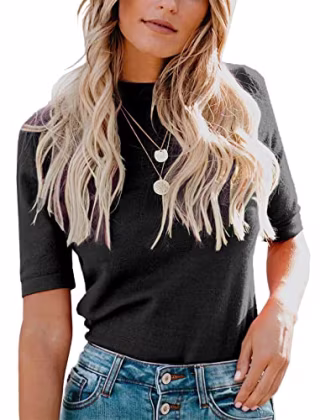 Mock Turtleneck T-Shirt