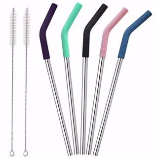 Stainless Steel Straws (Pack of 5)
