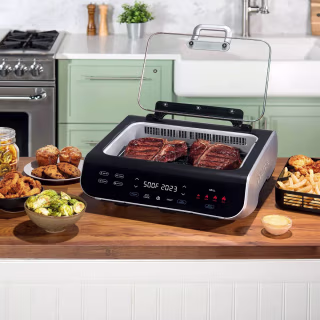 5-in-1 Smokeless Grill and Air Fryer