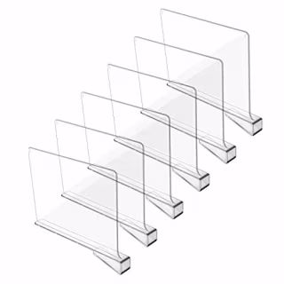 Hmdivor Clear Acrylic Shelf Dividers