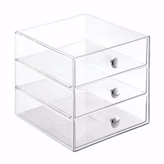 iDesign BPA-Free Plastic 3-Drawer Vanity Organizer
