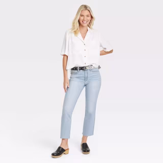 High-Rise Bootcut Jeans