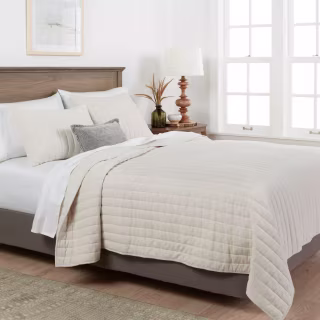 Threshold Channel Stitch Velvet Quilt
