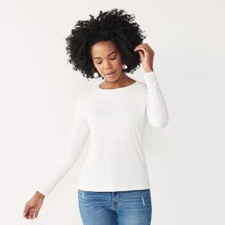 Essential Soft-Spun Long Sleeve Crewneck Tee