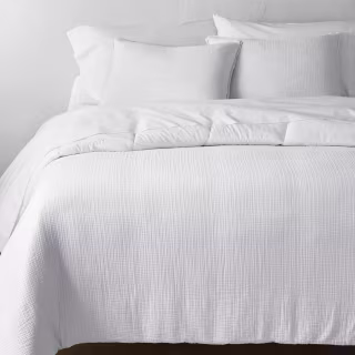 Casaluna Chambray Cotton Comforter And Sham Set