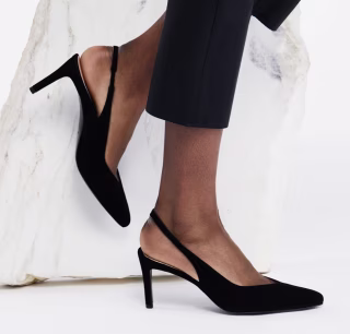Mia in Black Suede