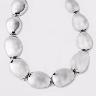 Oval Nugget Statement Necklace