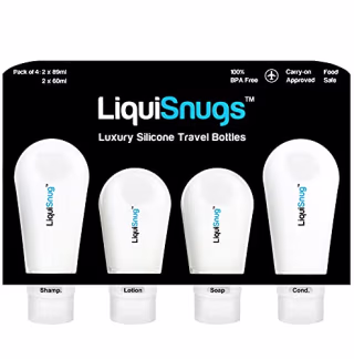 Silicone Toiletry Travel Bottles