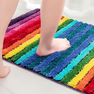Rainbow Bath Mat