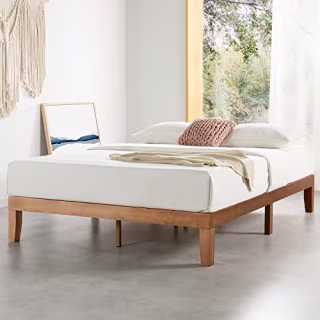 Platform Bed with Wooden Slats