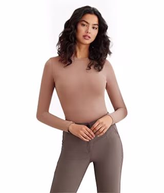 ShaperX Long-Sleeve Bodysuit