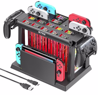 Kytok Switch Games Organizer Station with Controller Charger
