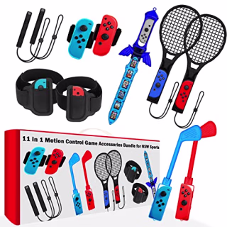 Codogoy 11 in 1 Switch Sports Accessories Bundle