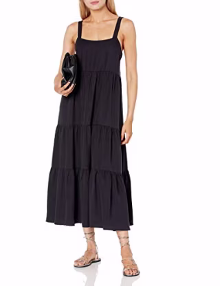 The Drop Britt Tiered Maxi Tent Dress