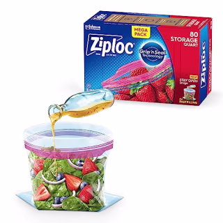 Ziploc Quart Food Storage Bags