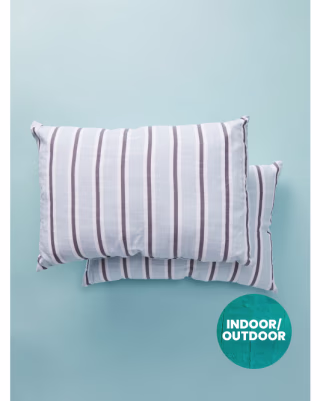 Indoor Outdoor Striped Pillow